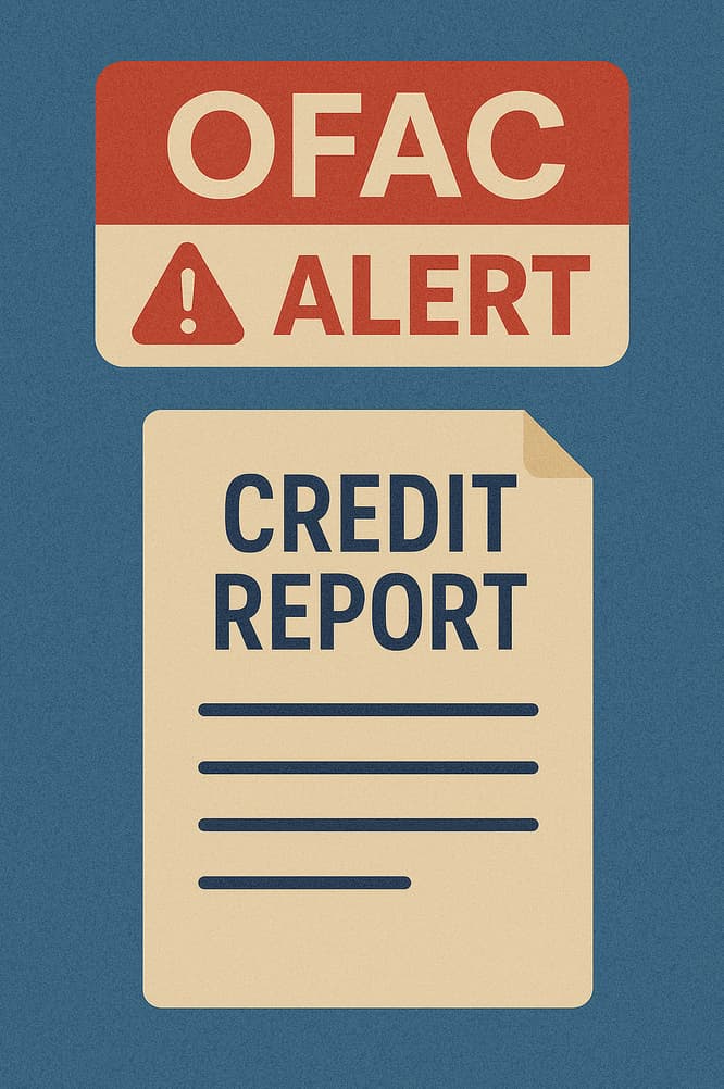 OFAC alert on credit report